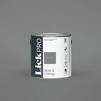 Image of LickPro Matt Grey RAL 7037 Emulsion Paint 2.5Ltr 