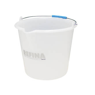 Image of Refina Plastic Gauging Bucket White 18Ltr 