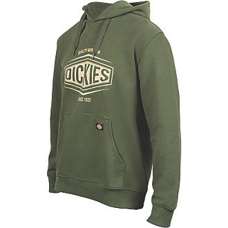 Image of Dickies Rockfield Sweatshirt Hoodie Olive Green Large 39-41" Chest 
