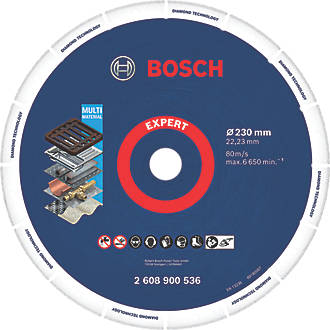 Image of Bosch Expert Multi-Material Diamond Cutting Disc 230mm x 22.23mm 