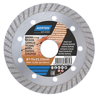 Image of Norton Multi-Material Diamond Cutting Disc 115 x 22.23mm 