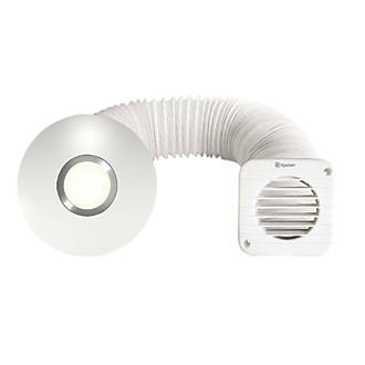 Image of Xpelair SSISFC100 Simply Silent 4" Axial Bathroom Shower Extractor Fan Kit With LED Light with Timer White 220-240V 