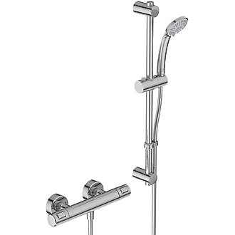 Image of Ideal Standard Ceratherm T25 HP/Combi Flexible Exposed Chrome Thermostatic Shower Mixer 