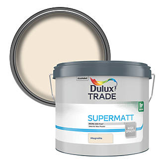 Image of Dulux Trade Matt Magnolia Emulsion Paint 10Ltr 