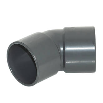 Image of FloPlast Solvent Weld Waste Bend 135Â° Anthracite Grey 40mm 5 Pack 