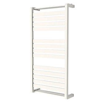 Image of GoodHome Loreto Vertical Water Towel Warmer 1000 x 500mm White 