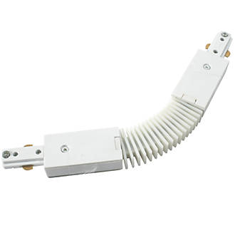 Image of Knightsbridge 1-Circuit Flex Connector for Knightsbridge Track Lighting System White 