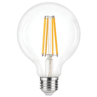 Image of LAP ES Globe LED Virtual Filament Light Bulb 810lm 6W 