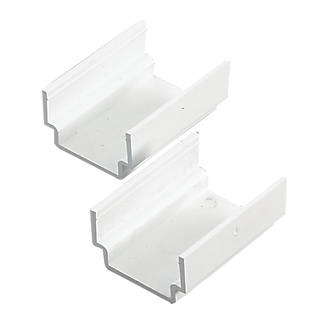 Image of Deta TTE Trunking Couplers 25mm x 38mm 2 Pack 