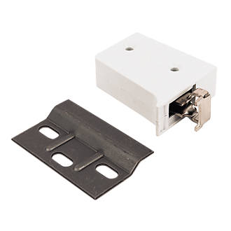 Image of Hardware Solutions Nylon Cabinet Brackets with Mounting Plate 10 Pack 