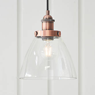 Image of Quay Design Karlson Industrial Pendant Aged Copper 