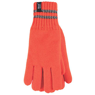 Image of SockShop Heat Holders Thermal Gloves Orange Small / Medium 