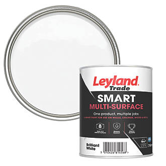 Image of Leyland Trade Smart Eggshell Brilliant White Emulsion Smart Multi-Surface Paint 750ml 