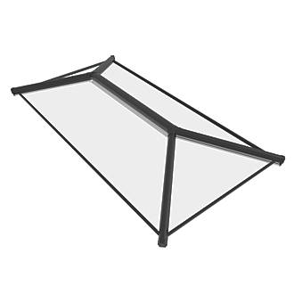 Image of Crystal Clear Lantern Roof Black 1500mm x 1000mm 