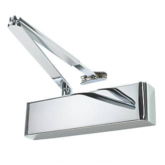 Image of Rutland TS.5204 Fire Rated Overhead Door Closer Polished Chrome 
