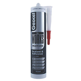Image of Geocel The Works Sealant & Adhesive Clear 290ml 