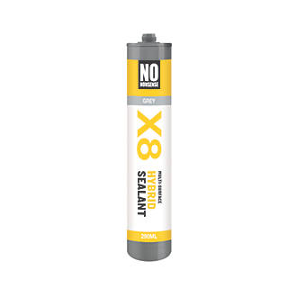 Image of No Nonsense X8 Hybrid Sealant & Adhesive Grey 290ml 