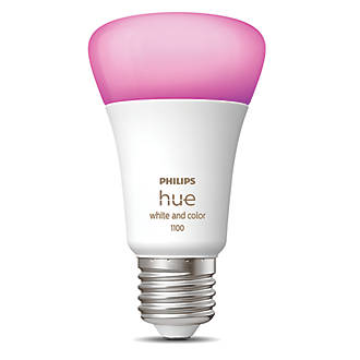 Image of Philips Hue ES A19 RGB & White LED Smart Light Bulb 9W 806lm 