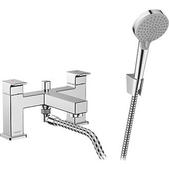 Image of Hansgrohe Vernis Shape Deck-Mounted Bath Mixer with Hand shower Chrome 