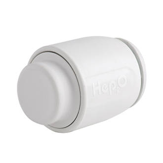 Image of Hep2O Plastic Push-Fit Stop End 15mm 