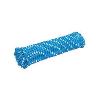 Image of Braided Rope Blue / White 8mm x 20m 
