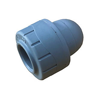 Image of PolyPlumb Plastic Push-Fit Socket Ends 15mm 10 Pack 
