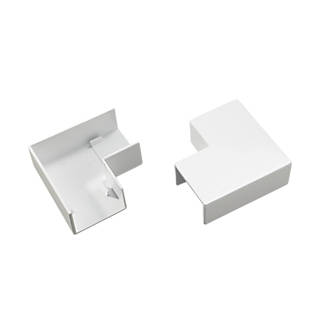 Image of Tower Flat Trunking Angle 38mm x 25mm 2 Pack 