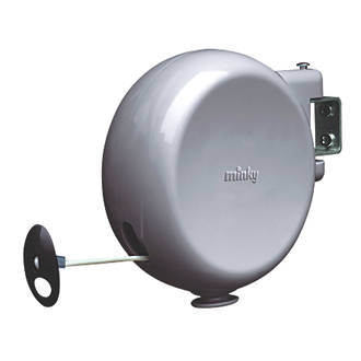 Image of Minky 1 Line 15m Grey Retractable Washing Line 