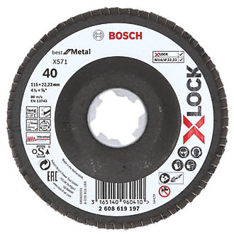 Image of Bosch X-Lock Flap Disc 115mm 40 Grit 