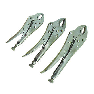 Image of Forge Steel Locking Pliers Set 3 Pieces 
