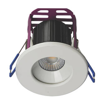 Image of Robus Ramada Fixed Fire Rated LED Downlight White / Brushed Chrome 7W 640lm 