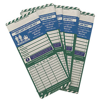 Image of Scafftag Towertag Inserts 10 Pack 