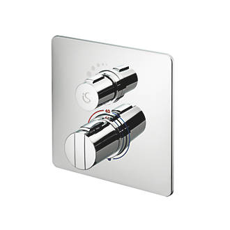 Image of Ideal Standard Easybox Slim Concealed Thermostatic Mixer Shower Valve Fixed Chrome 
