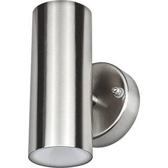 Image of Luceco Outdoor LED Up & Down Wall Light Stainless Steel 8W 500lm 