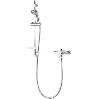Image of Aqualisa Sierra Rear-Fed Exposed Chrome Thermostatic Sequential Shower 