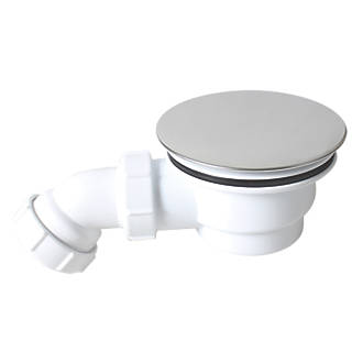 Image of Flomasta Dome Shower Waste Trap White 85mm 