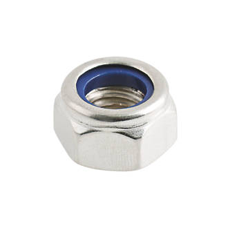 Image of Easyfix A2 Stainless Steel Nylon Lock Nuts M12 100 Pack 