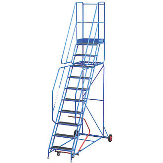 Image of TB Davies Mobile Steel 10-Treads Safety Steps 2.5m 
