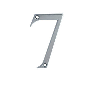 Image of Fab & Fix Door Numeral 7 Polished Chrome 80mm 
