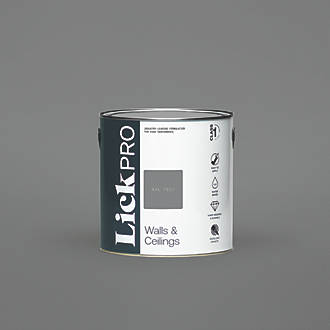 Image of LickPro Eggshell Grey RAL 7037 Emulsion Paint 2.5Ltr 
