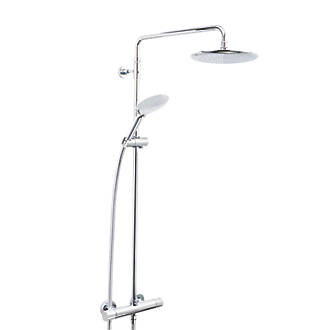 Image of Bristan Carre Rear-Fed Exposed Chrome Thermostatic Mixer Shower 