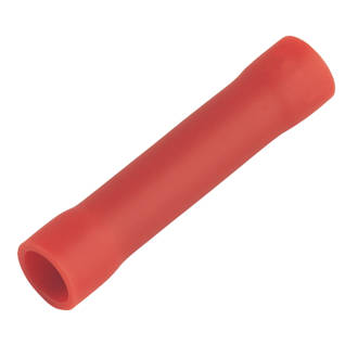 Image of Insulated Red 0.5-1.5mmÂ² Crimp Butt 100 Pack 