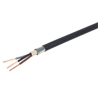 Image of Prysmian 6943X Black 3-Core 4mmÂ² Armoured Cable 10m Coil 