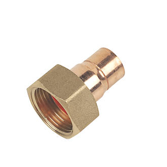 Image of Flomasta End Feed Straight Tap Connector 15mm x 3/4" 