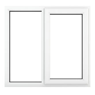 Image of Crystal Right-Hand Opening Clear Double-Glazed Casement White uPVC Window 1190mm x 1190mm 