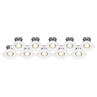 Image of LAP Fixed LED Downlights White 4.5W 420lm 10 Pack 