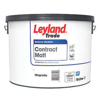 Image of Leyland Trade Contract Matt Magnolia Emulsion Paint 10Ltr 