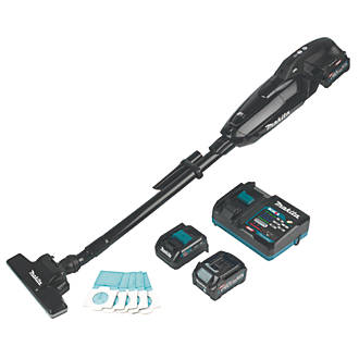 Image of Makita CL002GD206 40V 2 x 2.5Ah Li-Ion XGT Brushless Cordless 4-Speed Vacuum Cleaner 