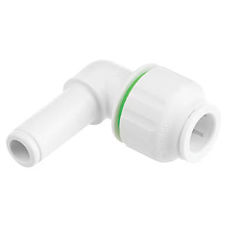 Image of Flomasta Twistloc Plastic Push-Fit Equal 90Â° Stem Elbow 15mm 