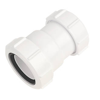 Image of McAlpine ST28M Straight Connector White 32mm x 40mm 